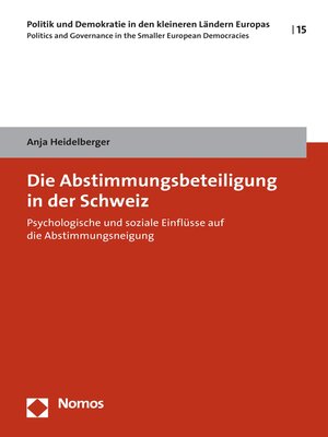 cover image of Die Abstimmungsbeteiligung in der Schweiz